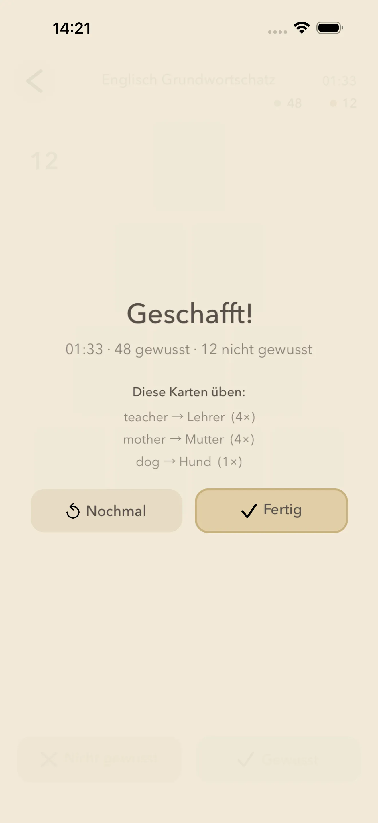 Wisse, was du wiederholen musst